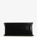 Chanel 2.55 Black Patent Leather Shoulder Bag With Mademoiselle Chain