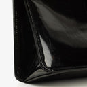 Chanel 2.55 Black Patent Leather Shoulder Bag With Mademoiselle Chain