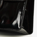 Chanel 2.55 Black Patent Leather Shoulder Bag With Mademoiselle Chain