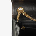 Chanel 2.55 Black Patent Leather Shoulder Bag With Mademoiselle Chain