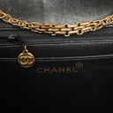 Chanel 2.55 Black Patent Leather Shoulder Bag With Mademoiselle Chain
