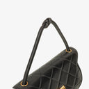 Chanel 2.55 Black Quilted Lambskin Top Handle Flap Bag