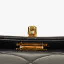 Chanel 2.55 Black Quilted Lambskin Top Handle Flap Bag