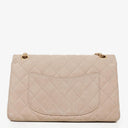 Chanel 2.55 Reissue 227 Flap Bag Beige Quilted Caviar With Gold-Tone Hardware