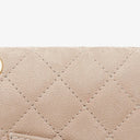 Chanel 2.55 Reissue 227 Flap Bag Beige Quilted Caviar With Gold-Tone Hardware