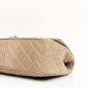 Chanel 2.55 Reissue 227 Jumbo Flap Bag Beige Quilted Caviar With Gold-Tone Hardware