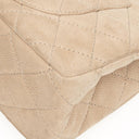 Chanel 2.55 Reissue 227 Jumbo Flap Bag Beige Quilted Caviar With Gold-Tone Hardware