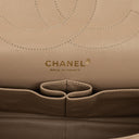 Chanel 2.55 Reissue 227 Jumbo Flap Bag Beige Quilted Caviar With Gold-Tone Hardware