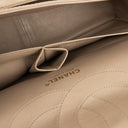 Chanel 2.55 Reissue 227 Jumbo Flap Bag Beige Quilted Caviar With Gold-Tone Hardware