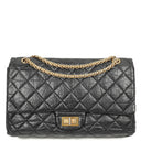 Chanel 2.55 Reissue Black Aged Calfskin Large Double Flap Bag