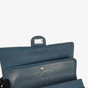 Chanel 2.55 Reissue Blue Caviar Quilted Leather Double Flap Bag With Ruthenium Hardware