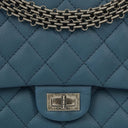 Chanel 2.55 Reissue Blue Caviar Quilted Leather Double Flap Bag With Ruthenium Hardware