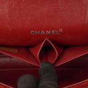 Chanel 2.55 Reissue East West Red Patent Jersey Quilted Flap Bag