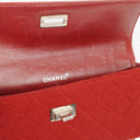Chanel 2.55 Reissue East West Red Patent Jersey Quilted Flap Bag