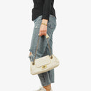 Chanel Accordion Flap Bag In Quilted Perforated Leather