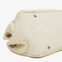Chanel Accordion Flap Bag In Quilted Perforated Leather