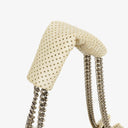 Chanel Accordion Flap Bag In Quilted Perforated Leather
