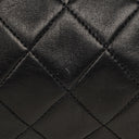 Chanel Barrel Black Quilted Leather Shoulder Bag