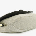 Chanel Beige Black Canvas Camellia N°5 Bag