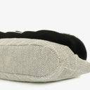 Chanel Beige Black Canvas Camellia N°5 Bag