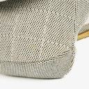 Chanel Beige Black Canvas Camellia N°5 Bag