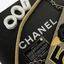 Chanel Beige Black Canvas Camellia N°5 Bag