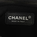 Chanel Beige Black Canvas Camellia N°5 Bag