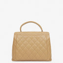 Chanel Beige Caviar Quilted Jumbo Kelly Flap Bag