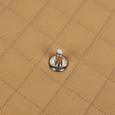 Chanel Beige Caviar Quilted Jumbo Kelly Flap Bag