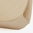 Chanel Beige Chevron Lambskin Kiss Lock Bag