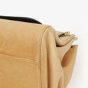 Chanel Beige Chocolate Bar Lambskin Accordion Mademoiselle Flap