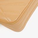 Chanel Beige Jumbo Caviar Diagonal Pocket Camera Bag
