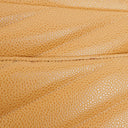 Chanel Beige Jumbo Caviar Diagonal Pocket Camera Bag