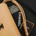 Chanel Beige Lambskin Straight Flap Bag, 1997-1999