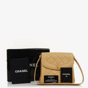 Chanel Beige Quilted Lambskin Diana Shoulder Bag With 24K Gold-Plated Hardware