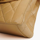 Chanel Beige Quilted Lambskin Diana Shoulder Bag With 24K Gold-Plated Hardware