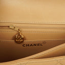 Chanel Beige Quilted Lambskin Diana Shoulder Bag With 24K Gold-Plated Hardware