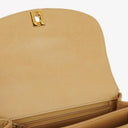 Chanel Beige Quilted Lambskin Diana Shoulder Bag With 24K Gold-Plated Hardware