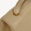 Chanel Beige Quilted Lambskin Flap Crossbody Bag