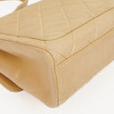 Chanel Beige Quilted Lambskin Small Single Flap Bag With 24K Gold-Plated Hardware