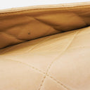 Chanel Beige Quilted Lambskin Small Single Flap Bag With 24K Gold-Plated Hardware