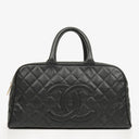 Chanel Black Caviar Boston Bag