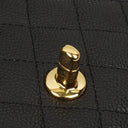 Chanel Medium Classic Double Flap Bag Black Quilted Caviar Leather With Gold-Tone Hardware, 2009-2010