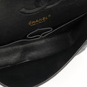 Chanel Medium Classic Double Flap Bag Black Quilted Caviar Leather With Gold-Tone Hardware, 2009-2010