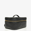 Chanel Black Caviar Leather Vanity Case