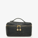 Chanel Black Caviar Leather Vanity Case