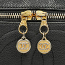 Chanel Black Caviar Leather Vanity Case