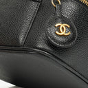 Chanel Black Caviar Leather Vanity Case