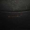 Chanel Black Chevron Quilted Patent Leather Vanity Case Box Bag