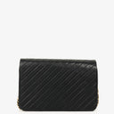 Chanel Black Diagonal Quilted Lambskin Leather Medium Classic Single Flap Bag With 24K Gold-Plated Hardware